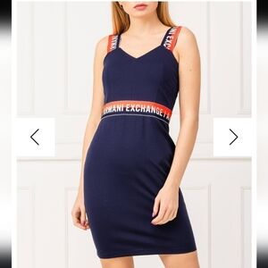 ARMANI EXCHANGE NAVY Dress large nwot
